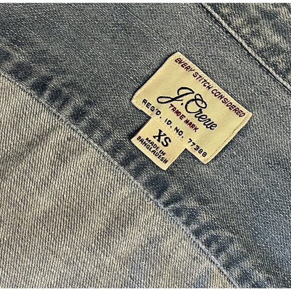 J.Crew Men’s Denim Dress Shirt Blue Cotton Size XS Long Sleeve Button-Up - Picture 3 of 4